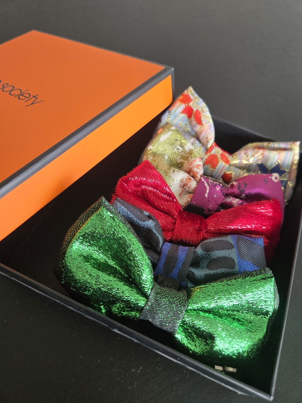 Handmade Dog Collar Bowties Set of 5 with Box | 5" Medium